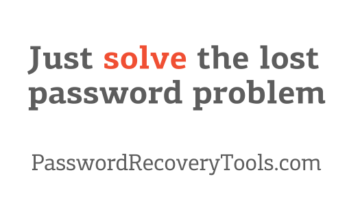 Start dialog box - Password Recovery Wizard